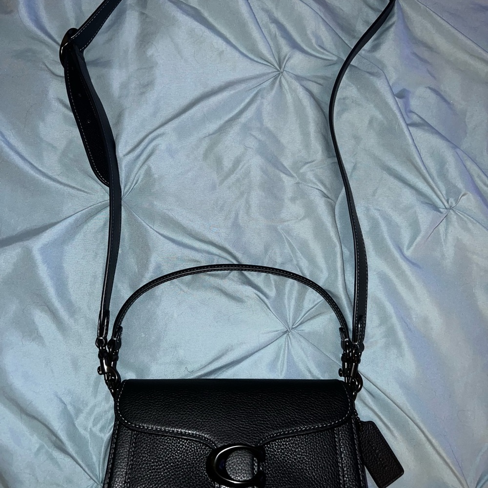 Coach Tabby 20 Black and Pewter